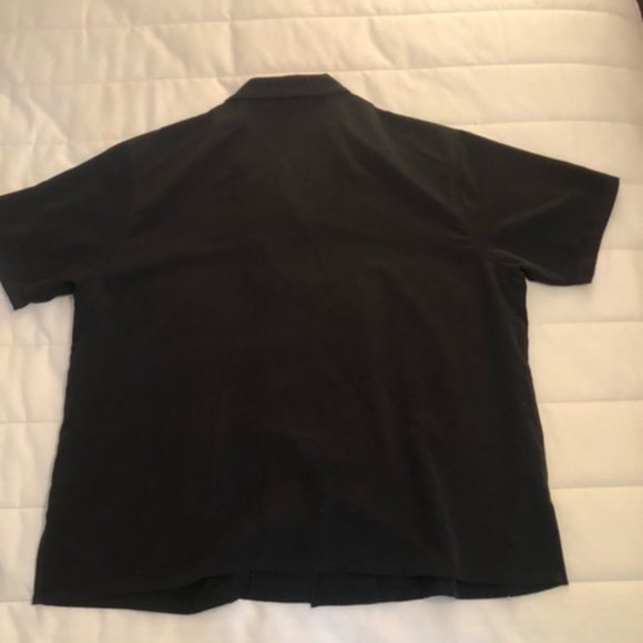 Travel Smith Black Collared Shortsleeve Buttondown - Picture 4 of 4